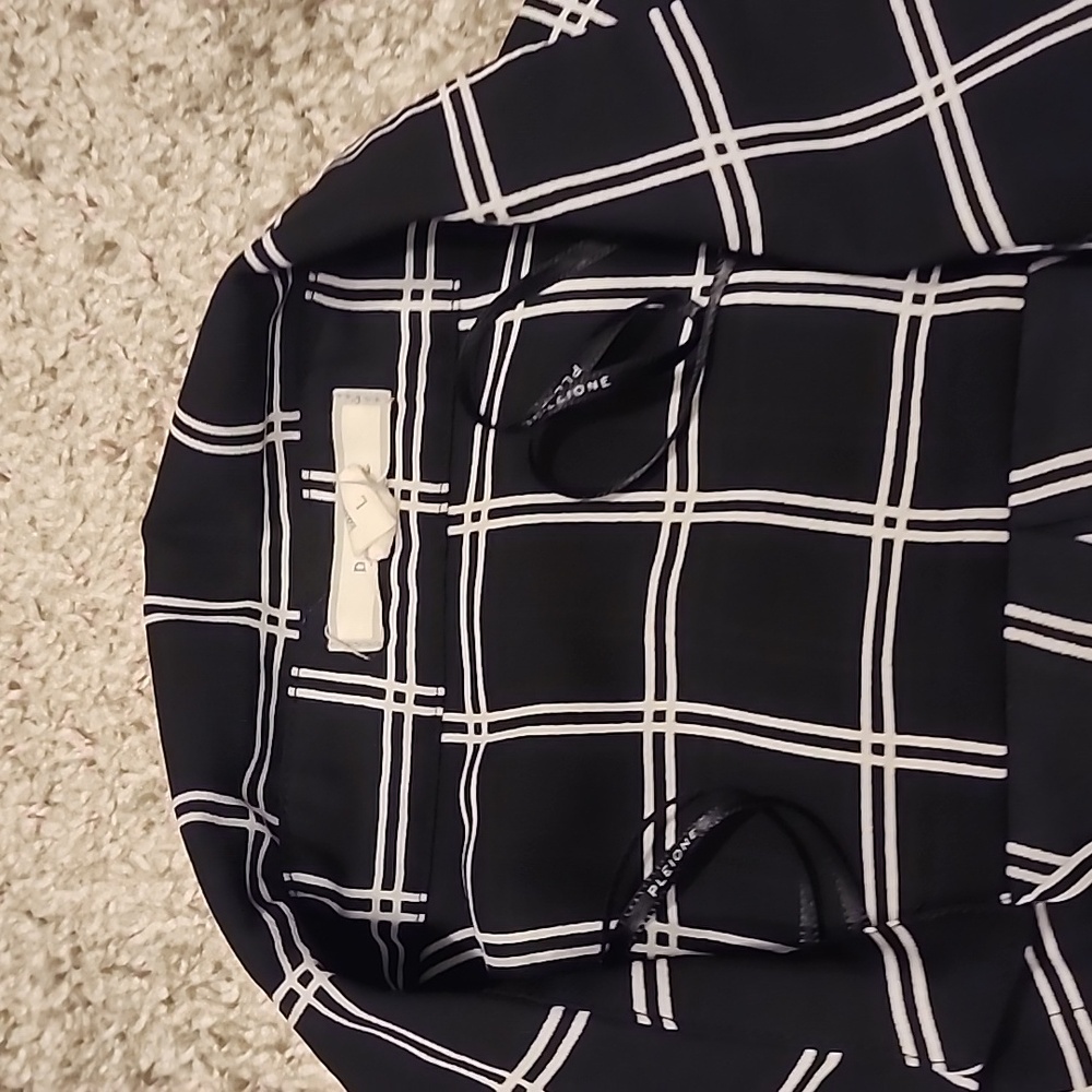 Black and Cream Blouse